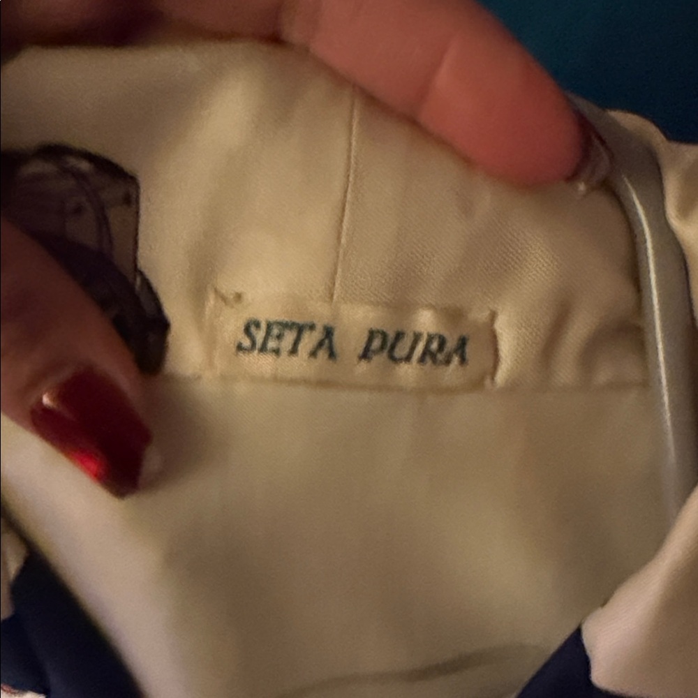 Charming Vintage SETA PURA DRESS Cream and with Carriage Print HERMES FLARE ❤️ - Picture 2 of 14